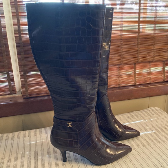 Charter Club Brown Heeled Boots - Picture 2 of 6